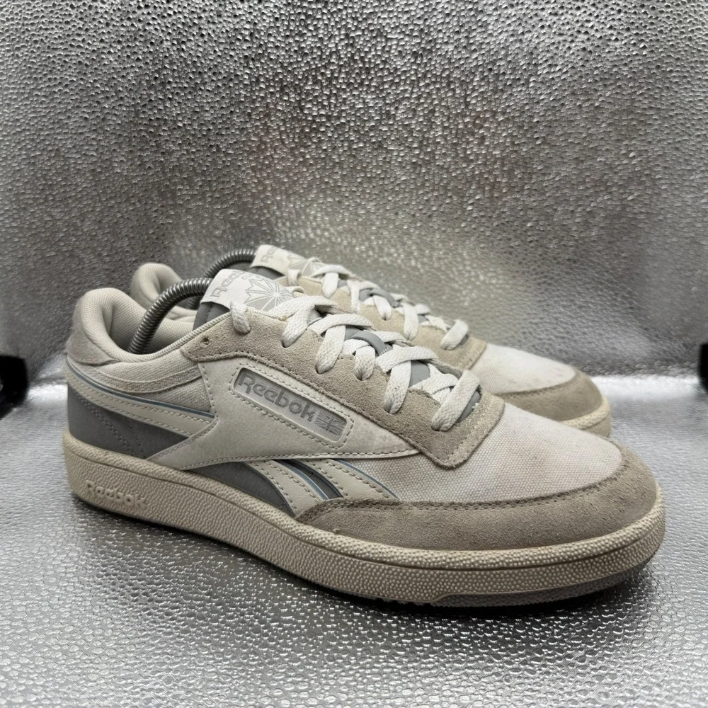 Size 9.5 Reebok Club C Revenge Sneakers Mens Grey Good Canvas Suede 100201203